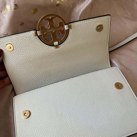 Tory Burch White Leather Crossbody Bag - Picture 3 of 14